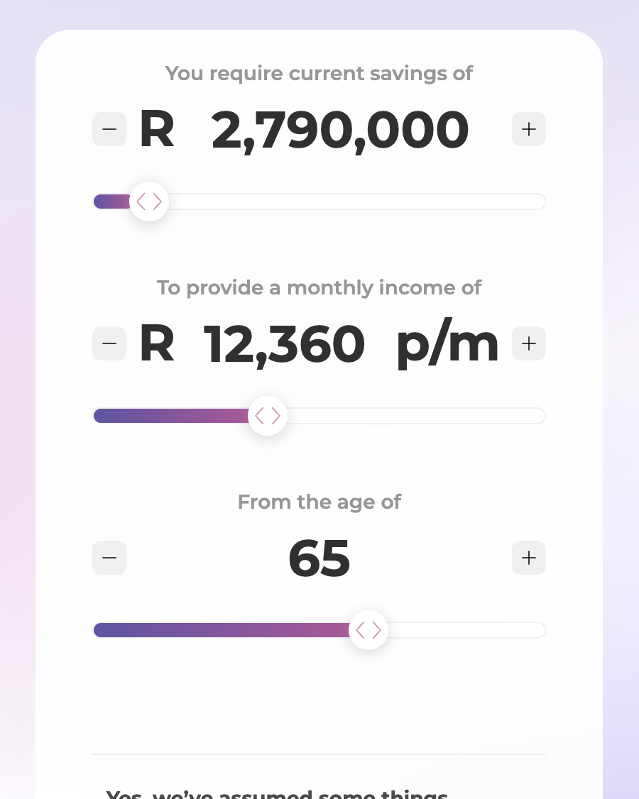 RetireDirect income planner