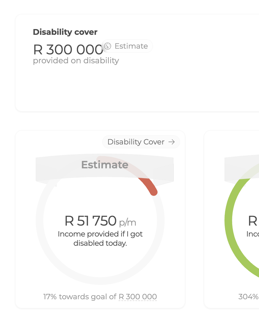 Simvida disability cover estimate